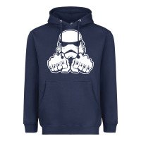 Navy dark side knuckle starwars stormtrooper 2 Heavyweight Hoodie - DesignPulse