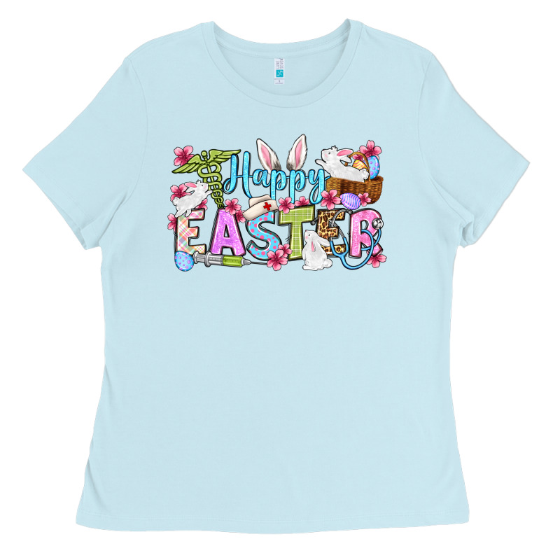 Happy Easter Nurse Ladies Tee by OliviaCreatesArt | Teevron