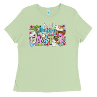 Matcha Happy Easter Nurse Ladies Tee - OliviaCreatesArt