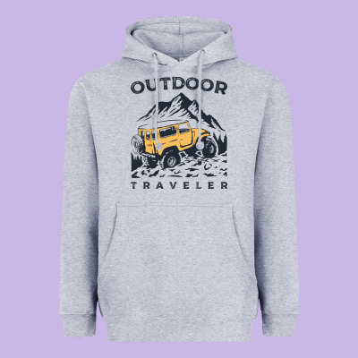 Traveler Heavyweight Hoodie Designed By Designpulse