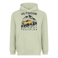 Matcha traveler Heavyweight Hoodie - DesignPulse