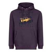 Plum traveler Heavyweight Hoodie - DesignPulse