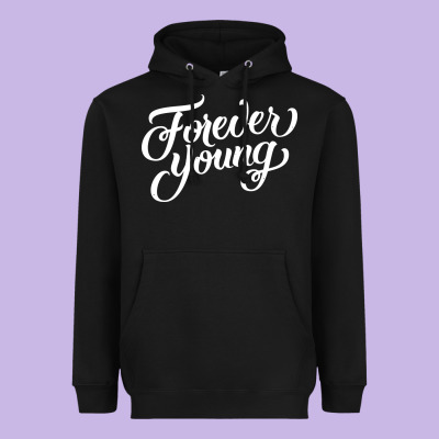 Forever Young Heavyweight Hoodie Designed By Designpulse