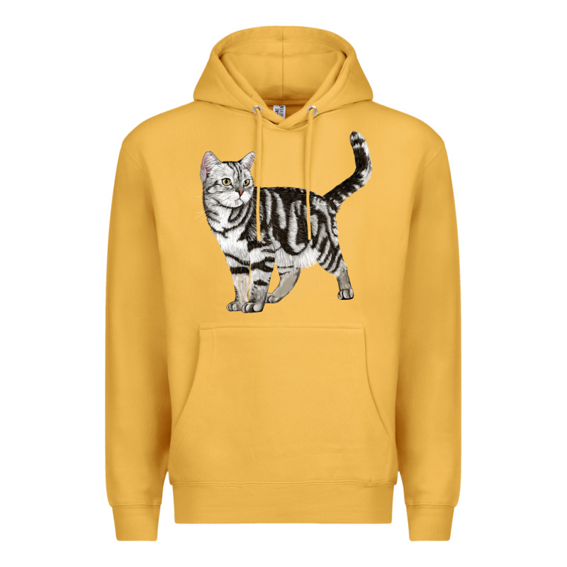 American Shorthair Cat Premium Hoodie by LillyAllenDesigns | Teevron