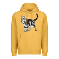 Mustard American Shorthair Cat Premium Hoodie - LillyAllenDesigns