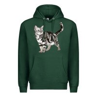 Sports Green American Shorthair Cat Premium Hoodie - LillyAllenDesigns