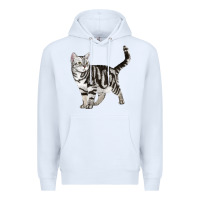 White American Shorthair Cat Premium Hoodie - LillyAllenDesigns