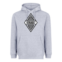 Heather Grey renault old Heavyweight Hoodie - DesignPulse