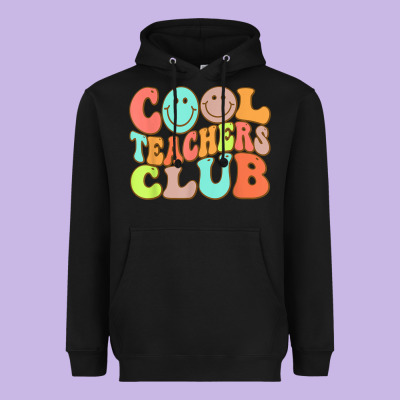 Cool Teachers Club Funny Smile Teachers Club Squad T Shirt Heavyweight Hoodie Designed By Designpulse