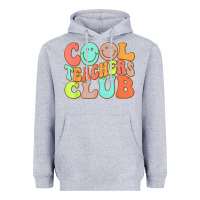 Heather Grey cool teachers club funny smile teachers club squad t shirt Heavyweight Hoodie - DesignPulse