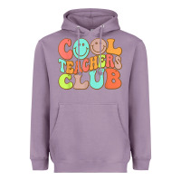 Lavender cool teachers club funny smile teachers club squad t shirt Heavyweight Hoodie - DesignPulse