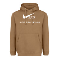 Toasted Coconut jesus just praise him Heavyweight Hoodie - DesignPulse