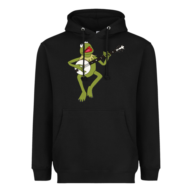 Kermit Playing The Banjo Classic Heavyweight Hoodie by DesignPulse | Teevron