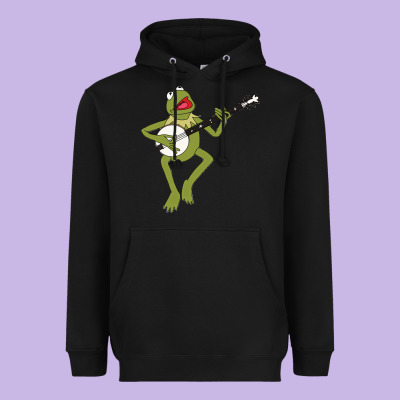 Kermit Playing The Banjo Classic Heavyweight Hoodie Designed By Designpulse