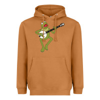 Meerkat Kermit playing the banjo Classic Heavyweight Hoodie - DesignPulse