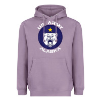 Lavender us army alaska polar bear patch t shirt Heavyweight Hoodie - DesignPulse