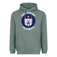 Sage us army alaska polar bear patch t shirt Heavyweight Hoodie - DesignPulse