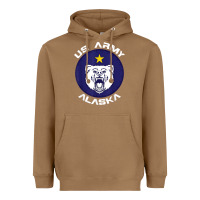 Toasted Coconut us army alaska polar bear patch t shirt Heavyweight Hoodie - DesignPulse