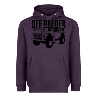 Plum off roader bronco Heavyweight Hoodie - DesignPulse