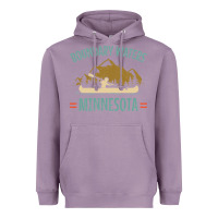 Lavender retro boundary waters canoe minnesota Heavyweight Hoodie - DesignPulse