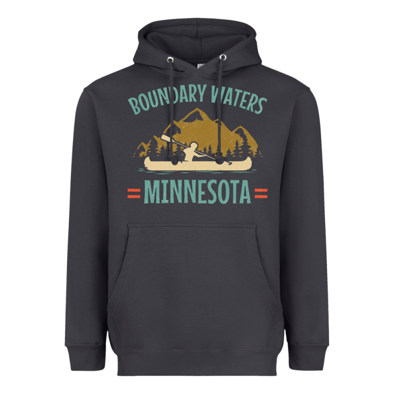 Retro Boundary Waters Canoe Minnesota Heavyweight Hoodie by DesignPulse | Teevron