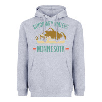 Heather Grey retro boundary waters canoe minnesota Heavyweight Hoodie - DesignPulse