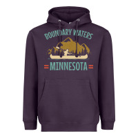 Plum retro boundary waters canoe minnesota Heavyweight Hoodie - DesignPulse