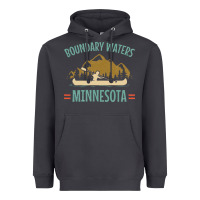Retro Boundary Waters Canoe Minnesota Heavyweight Hoodie | Teevron