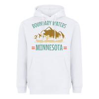 White retro boundary waters canoe minnesota Heavyweight Hoodie - DesignPulse