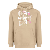Mushroom womens mahjong gift for her mahjong player v neck t shirt Heavyweight Hoodie - DesignPulse