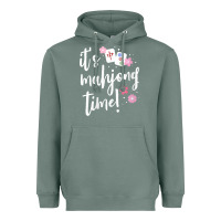 Sage womens mahjong gift for her mahjong player v neck t shirt Heavyweight Hoodie - DesignPulse
