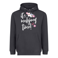 Smoke womens mahjong gift for her mahjong player v neck t shirt Heavyweight Hoodie - DesignPulse