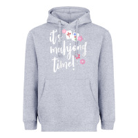 Heather Grey womens mahjong gift for her mahjong player v neck t shirt Heavyweight Hoodie - DesignPulse