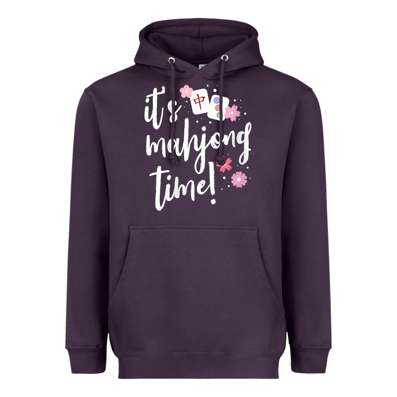 Womens Mahjong Gift For Her Mahjong Player V Neck T Shirt Heavyweight Hoodie by DesignPulse | Teevron