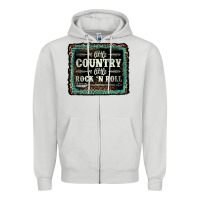 Dove Grey a little country a little rock n roll Zipper Hoodie - AdoDesignShop