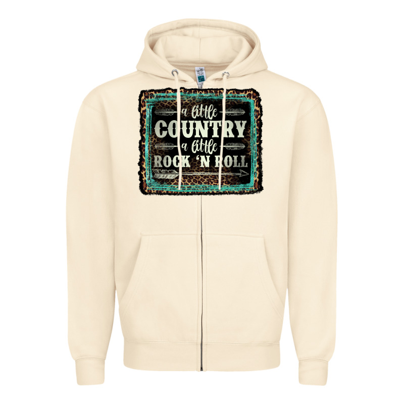 A Little Country A Little Rock N Roll Zipper Hoodie by AdoDesignShop | Teevron
