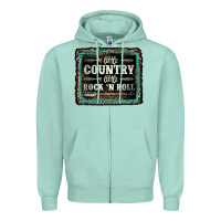 Seafoam a little country a little rock n roll Zipper Hoodie - AdoDesignShop