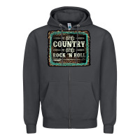 Smoke a little country a little rock n roll Zipper Hoodie - AdoDesignShop