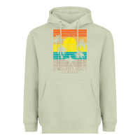 Matcha windansea beach california ca surfer surfing surf palm tree Heavyweight Hoodie - DesignPulse