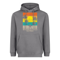 Storm windansea beach california ca surfer surfing surf palm tree Heavyweight Hoodie - DesignPulse