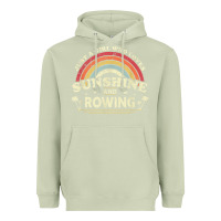 Matcha Rowing  . Just A Girl Who Loves Sunshine And Rowing Heavyweight Hoodie - DesignPulse