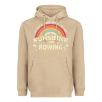 Mushroom Rowing  . Just A Girl Who Loves Sunshine And Rowing Heavyweight Hoodie - DesignPulse