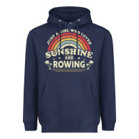 Navy Rowing  . Just A Girl Who Loves Sunshine And Rowing Heavyweight Hoodie - DesignPulse