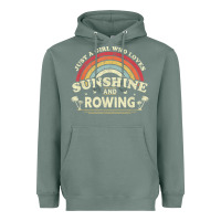 Sage Rowing  . Just A Girl Who Loves Sunshine And Rowing Heavyweight Hoodie - DesignPulse