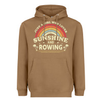 Toasted Coconut Rowing  . Just A Girl Who Loves Sunshine And Rowing Heavyweight Hoodie - DesignPulse