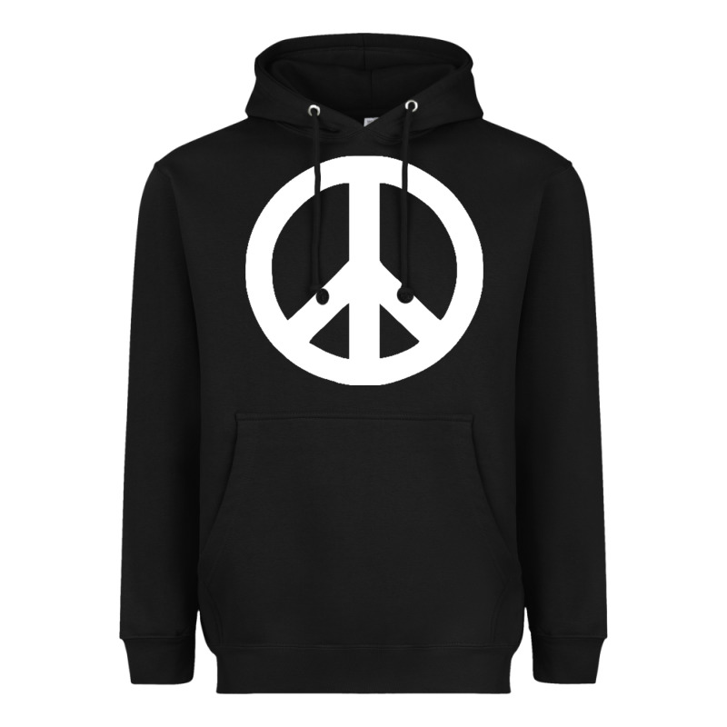 Peace Sign Heavyweight Hoodie by DesignPulse | Teevron