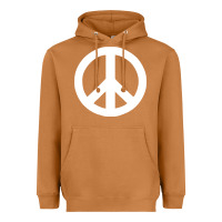 Meerkat Peace Sign Heavyweight Hoodie - DesignPulse