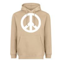 Mushroom Peace Sign Heavyweight Hoodie - DesignPulse
