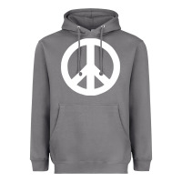 Storm Peace Sign Heavyweight Hoodie - DesignPulse