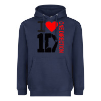 Navy one direction Heavyweight Hoodie - DesignPulse